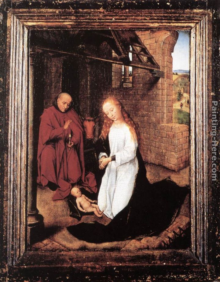Nativity painting - Hans Memling Nativity art painting